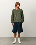 ROLL V NECK SWEATER