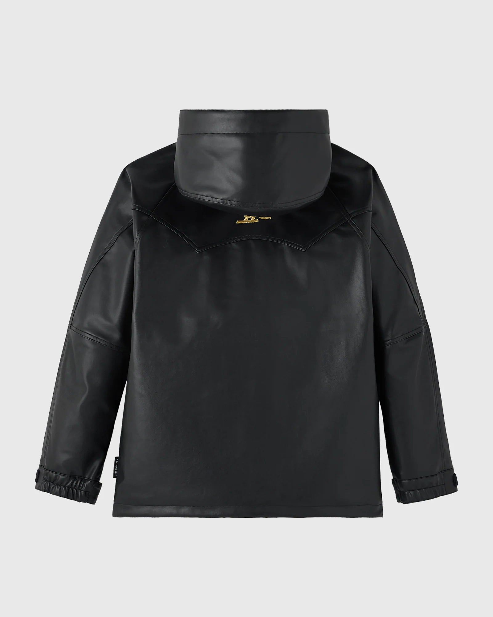 BAPE Faux Leather Snowboard Jacket Black