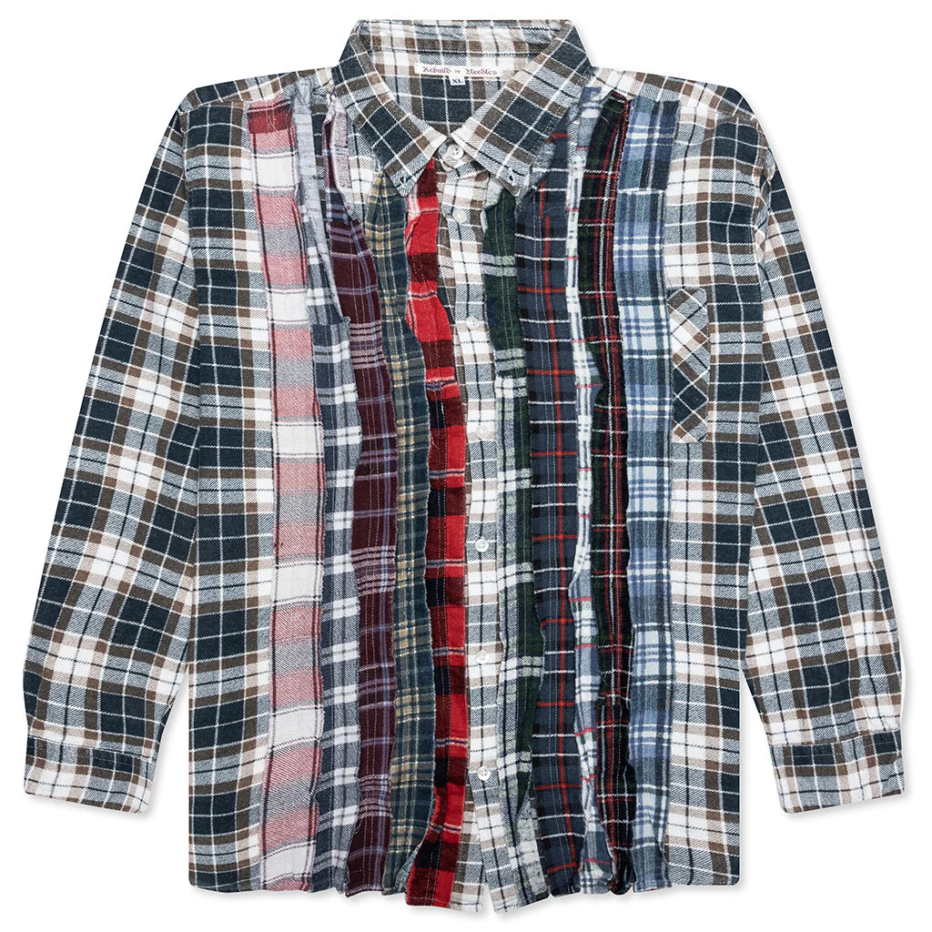 Ribbon Flannel Shirt Assorted