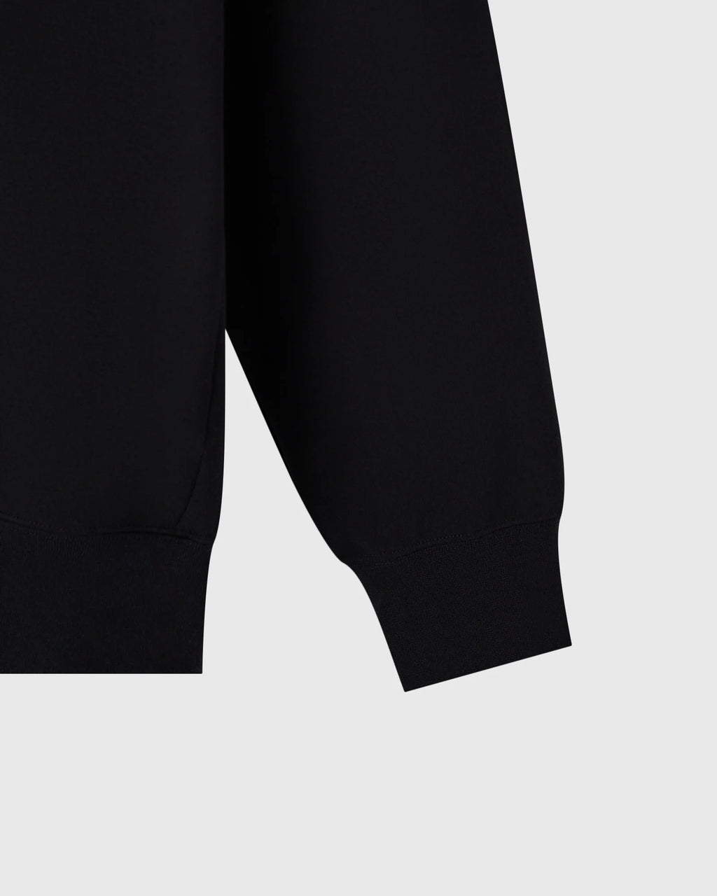 Double Knit Script Hoodie Black