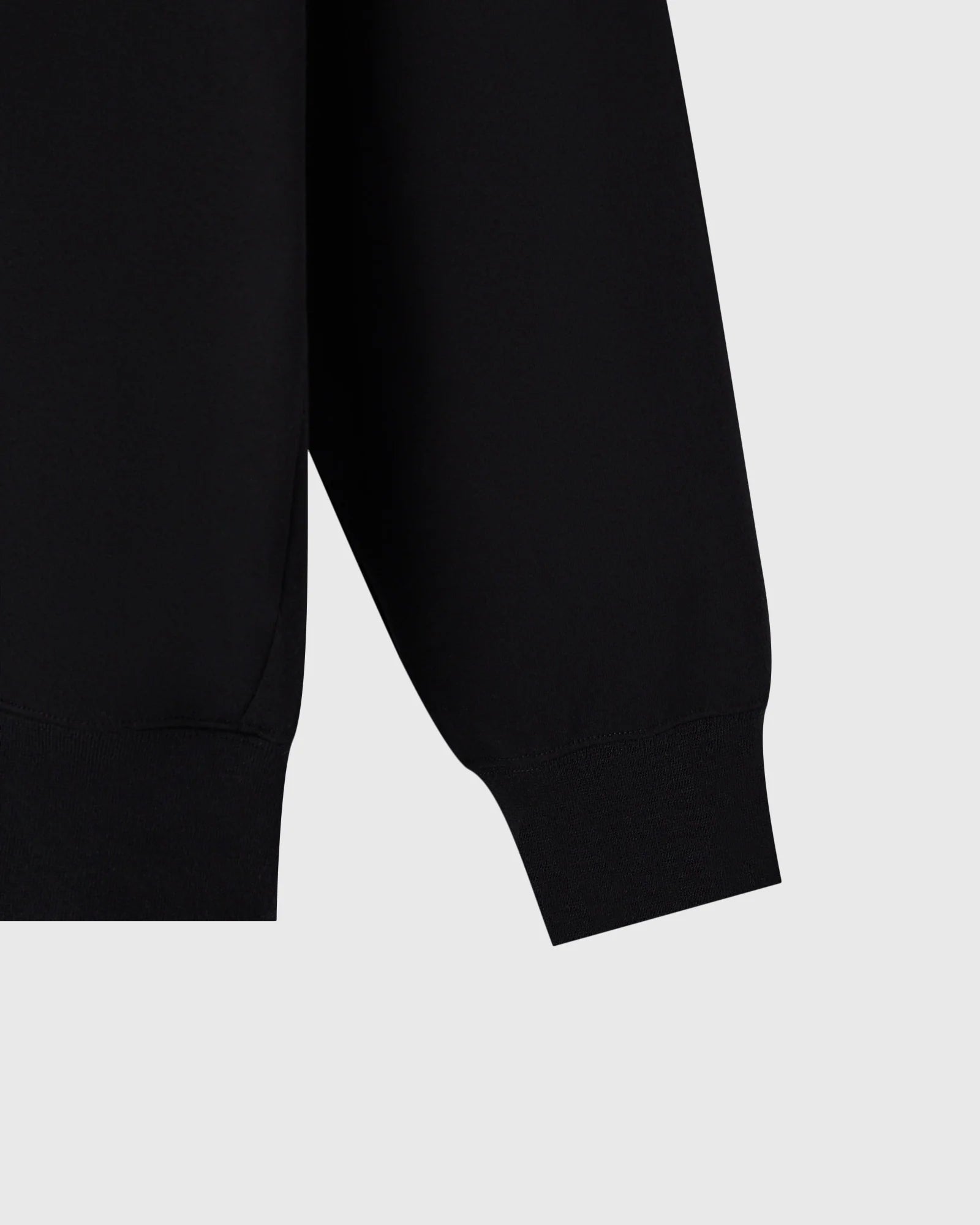 Double Knit Script Hoodie Black