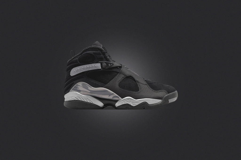 Air Jordan 8 Retro Winterized Black Gunsmoke Metallic Silver