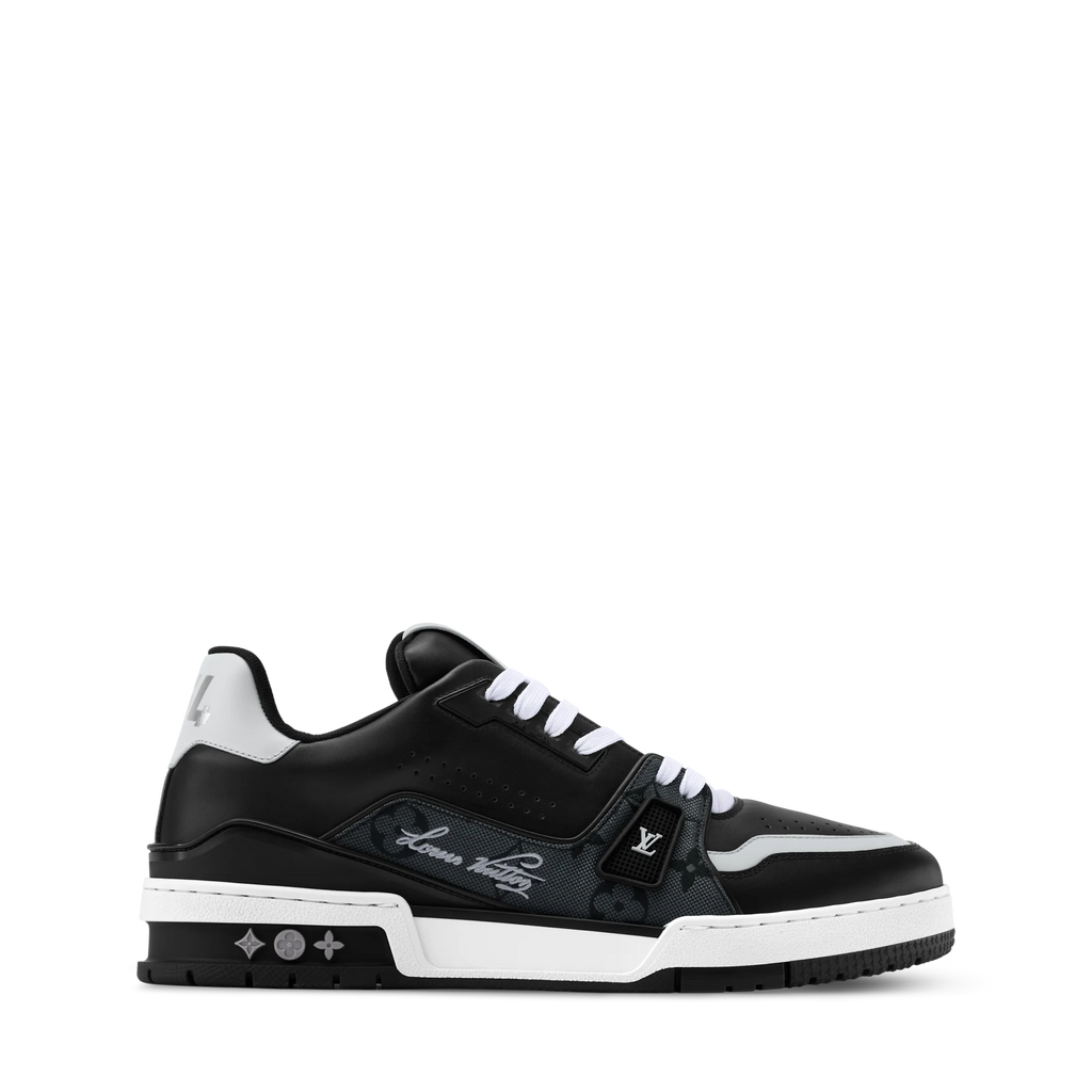 Louis Vuitton LV Trainer Black Monogram Leather Sneaker