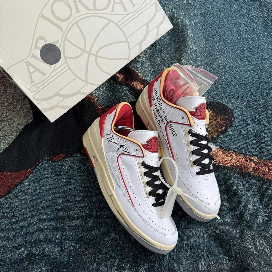 Nike Air Jordan 2 x Off White Retro Low SP White Varsity Red