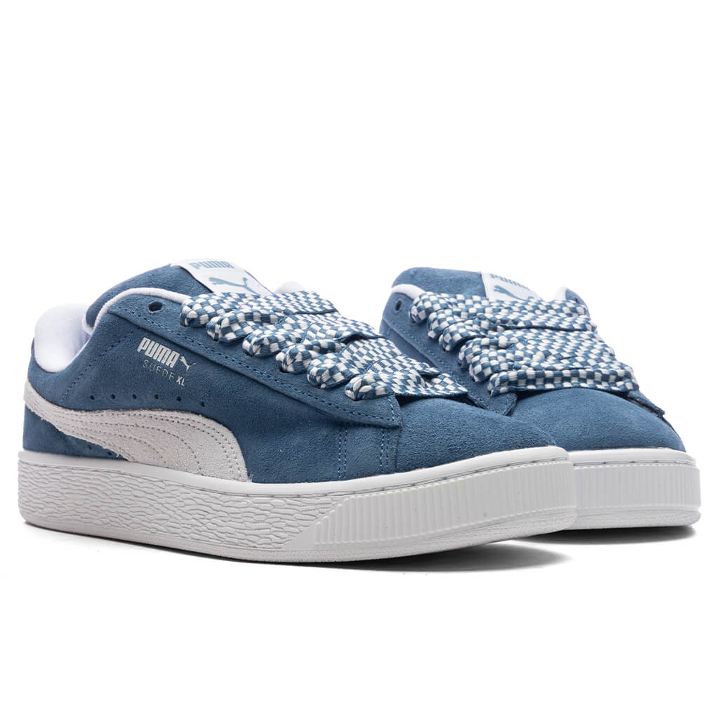 Womens Suede XL Lace Blue