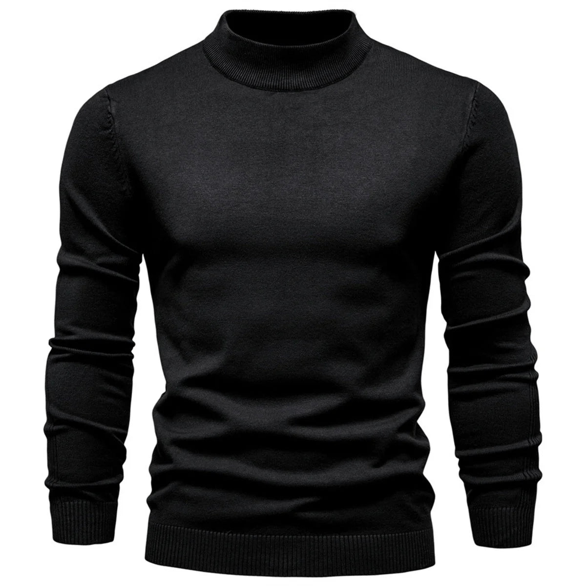 Mens Mockneck Pullover Sweater