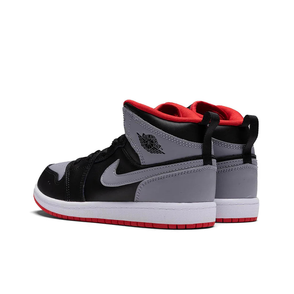 Air Jordan 1 Mid PS Black Cement Grey Fire Red White