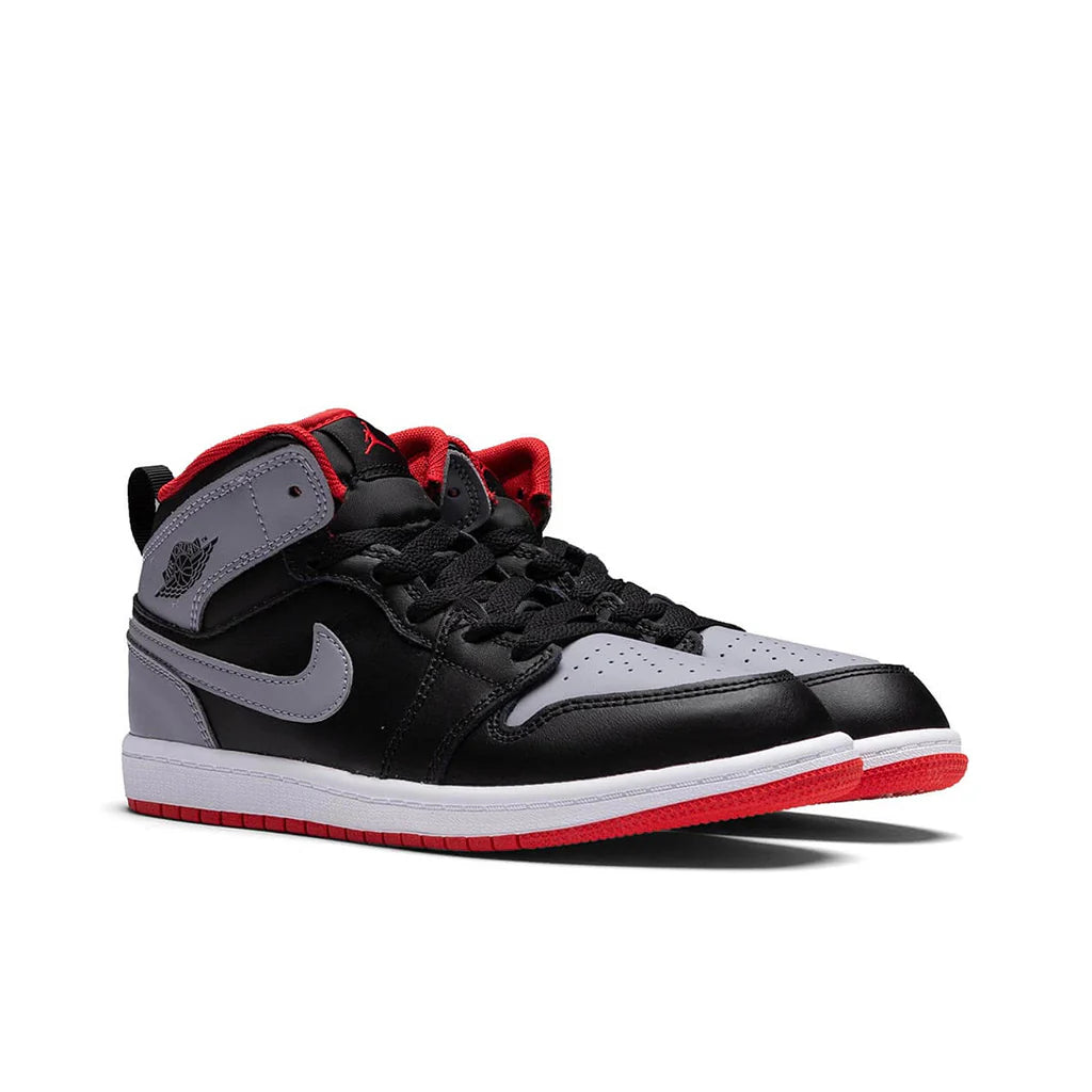 Air Jordan 1 Mid PS Black Cement Grey Fire Red White