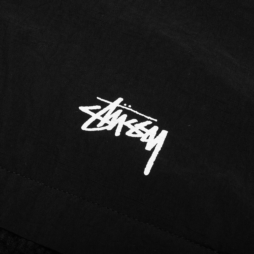 Sherpa Paneled Hooded Jacket Black