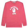 Overdye College L S Tee Pink