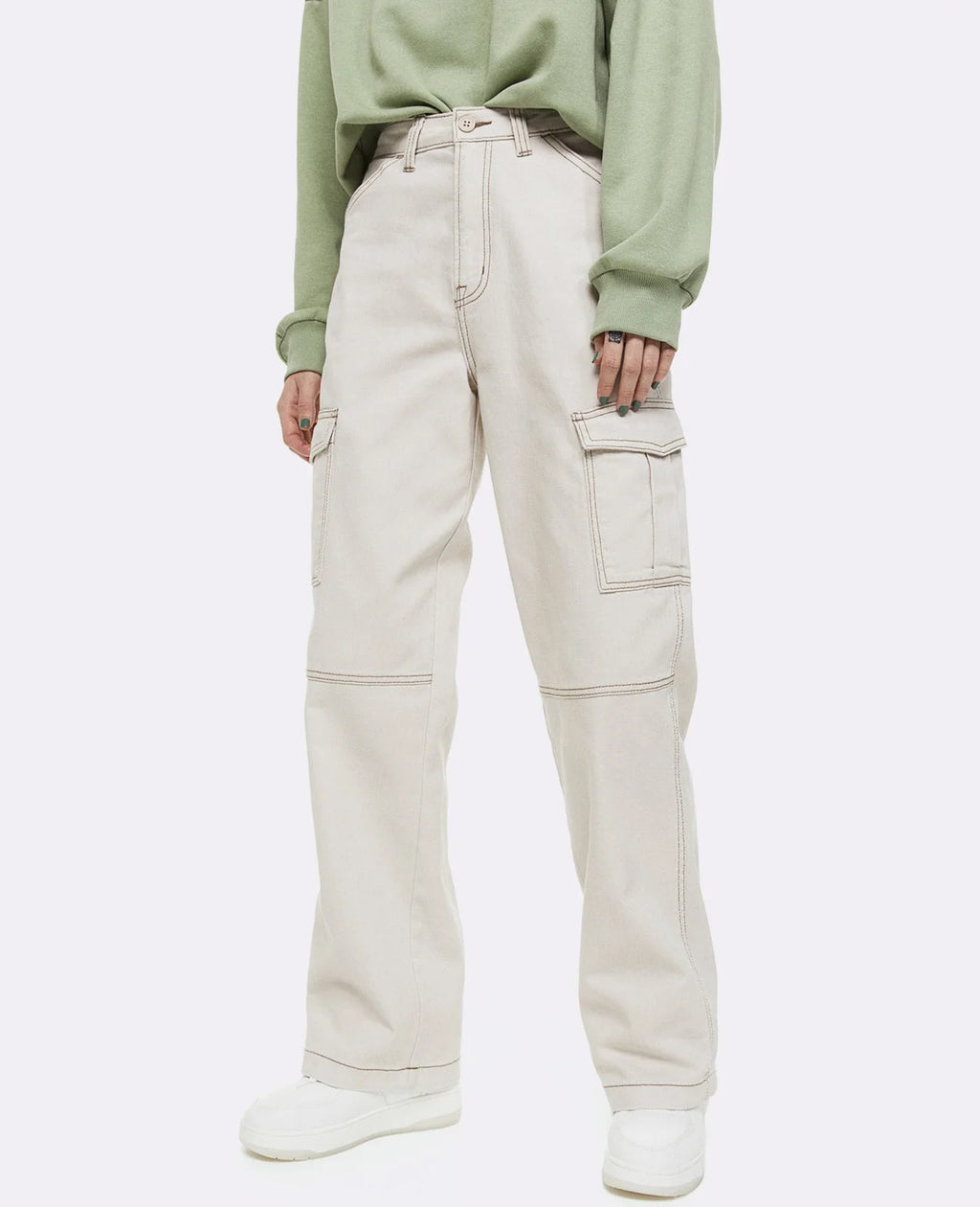 Solid Cargo Pant