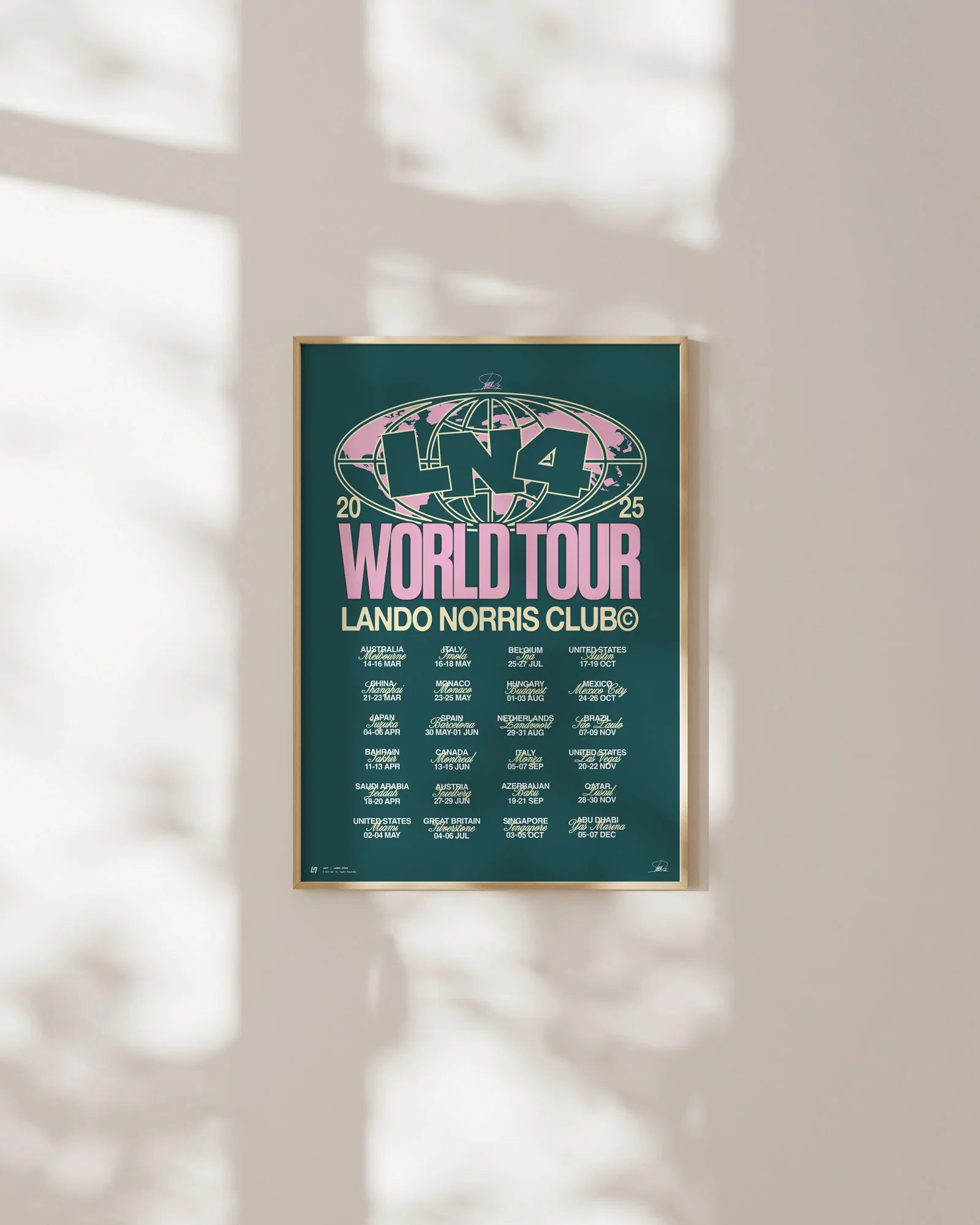 WORLD TOUR POSTER