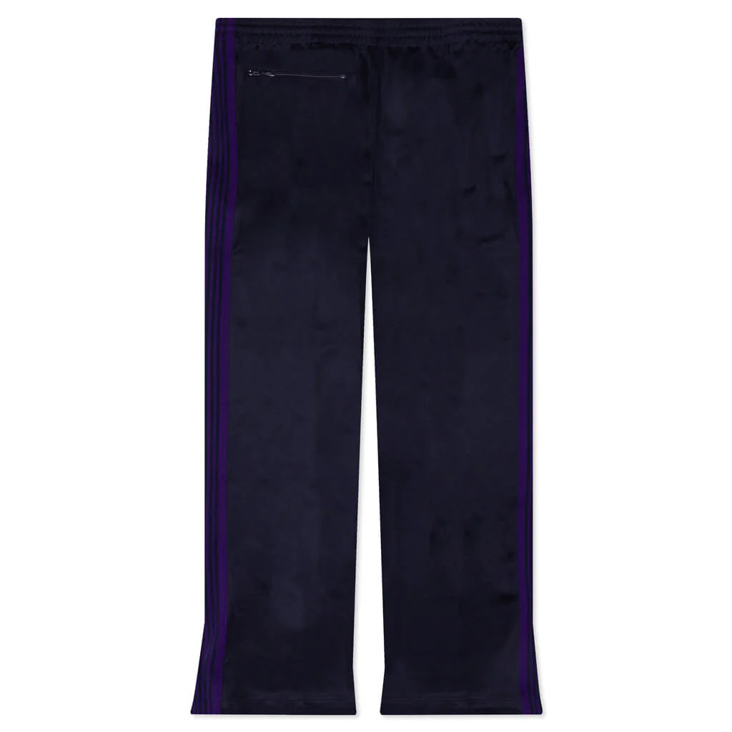 Boot Cut Track Pant Poly Smooth Navy