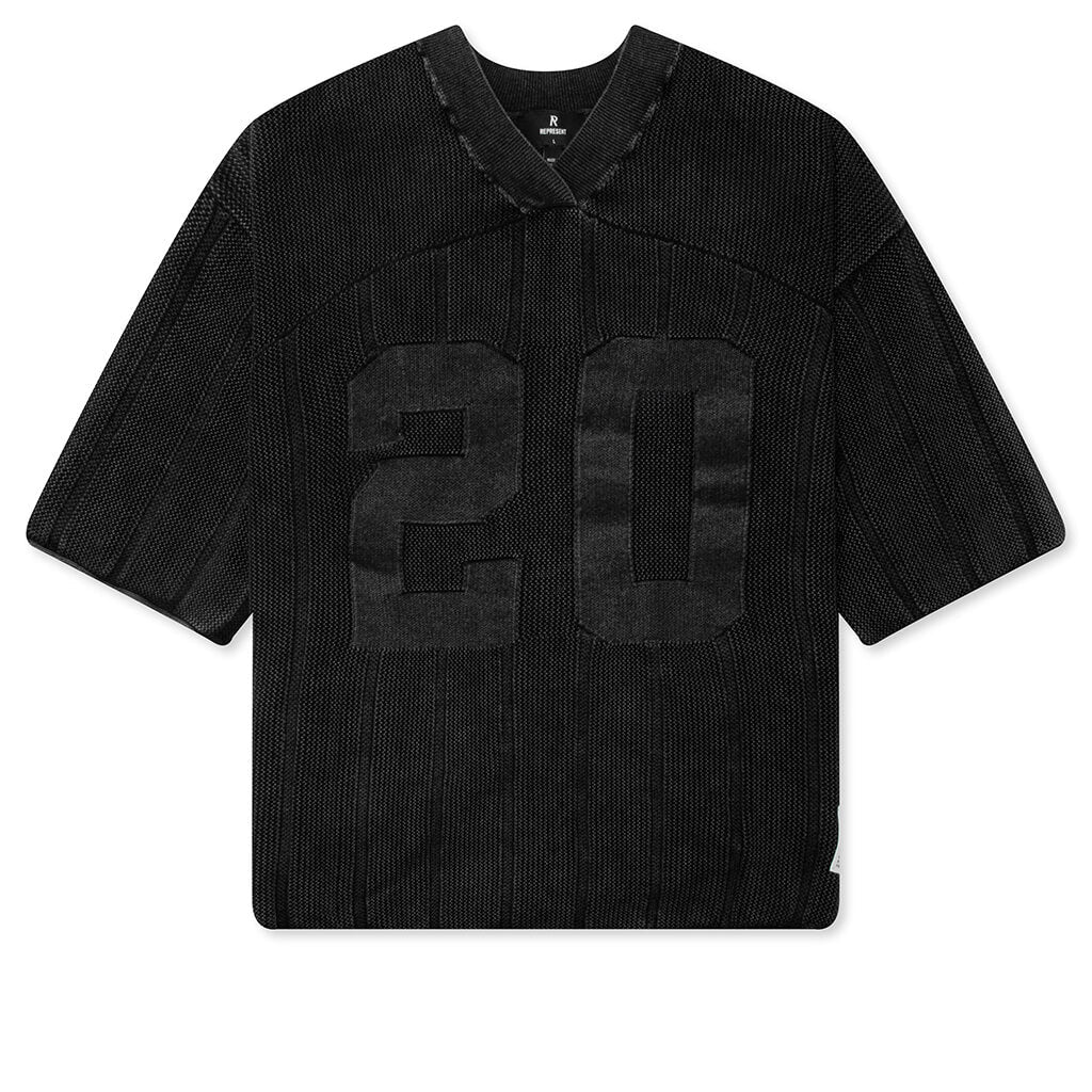 Knitted Varsity Jersey Vintage Grey
