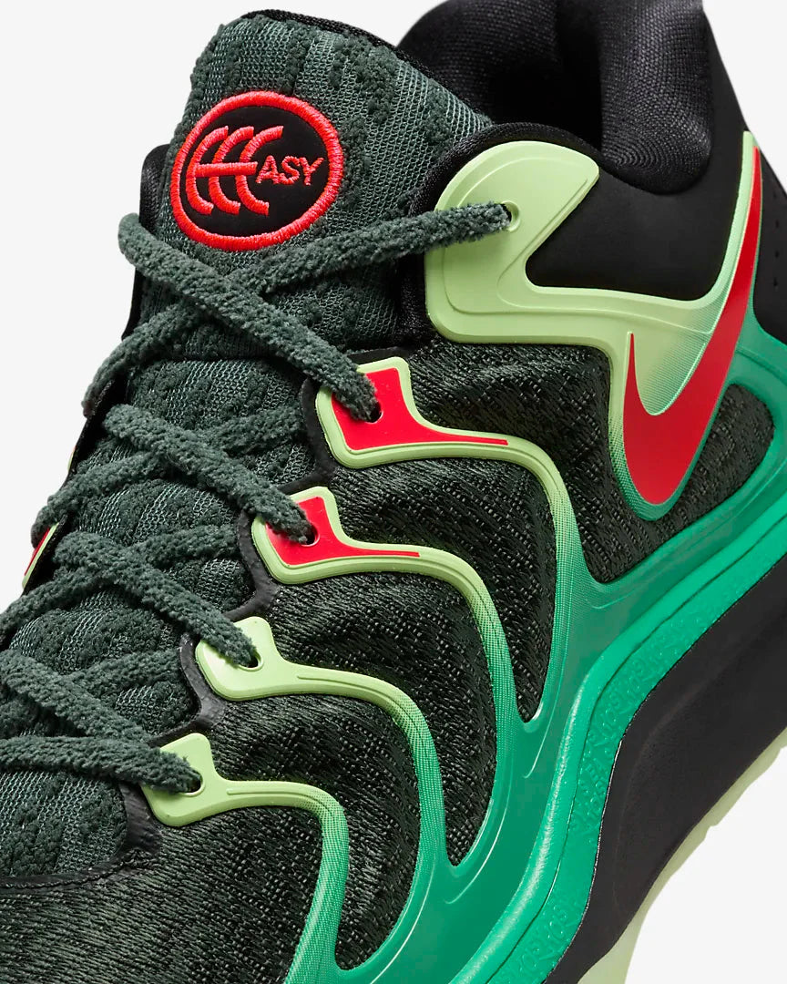Tenis Nike KD17 Verde Preto Vermelho