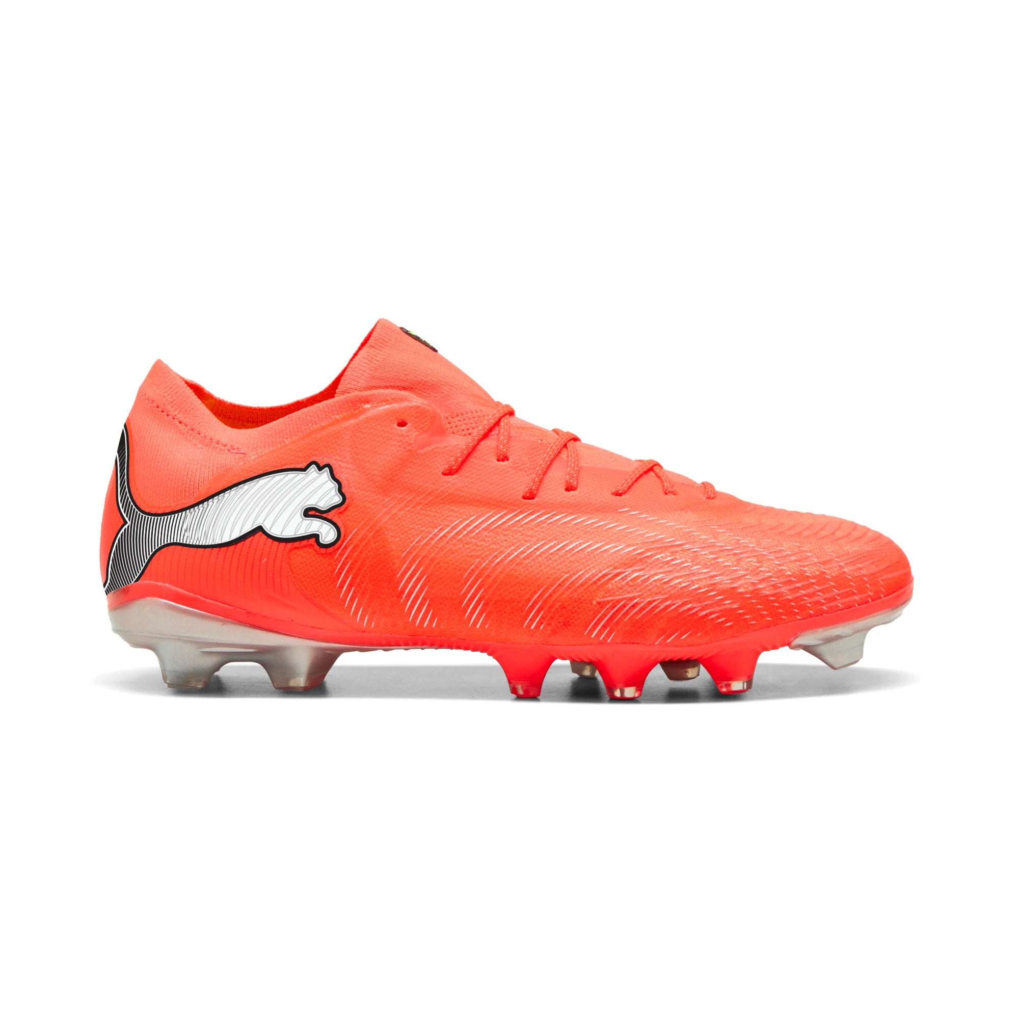 PUMA Future 9 Fusion FG AG Firm Multi Ground Mens Soccer Cleats Red White Black