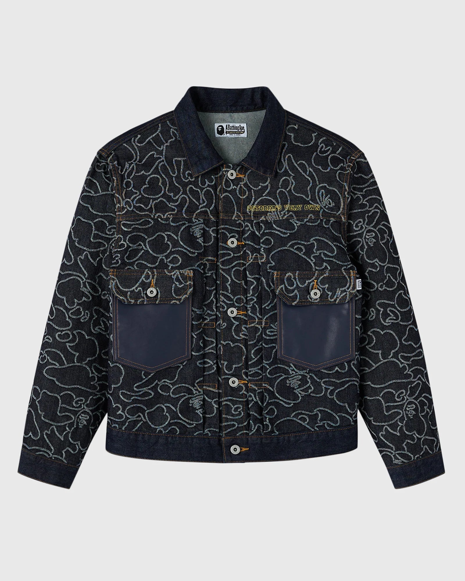 BAPE Neon 1st Camo Denim Jacket Indigo