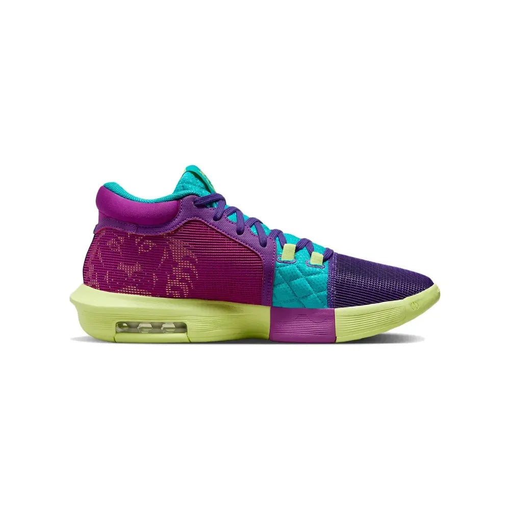 Tênis Nike Lebron Witness VIII Roxo Verde Azul
