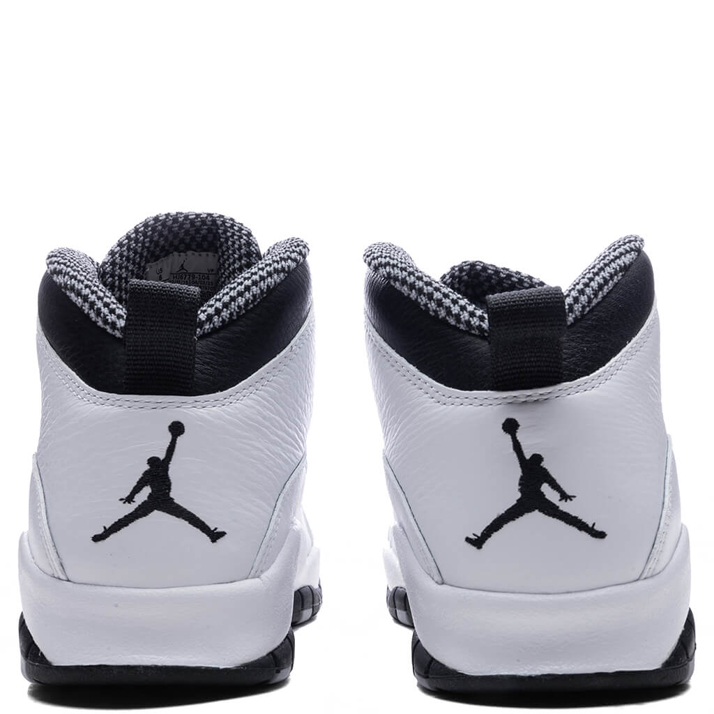 Air Jordan 10 Retro Steel White Black Light Steel Grey Dark Powder Blue
