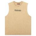 Onyx Sleeveless Shirt Tan