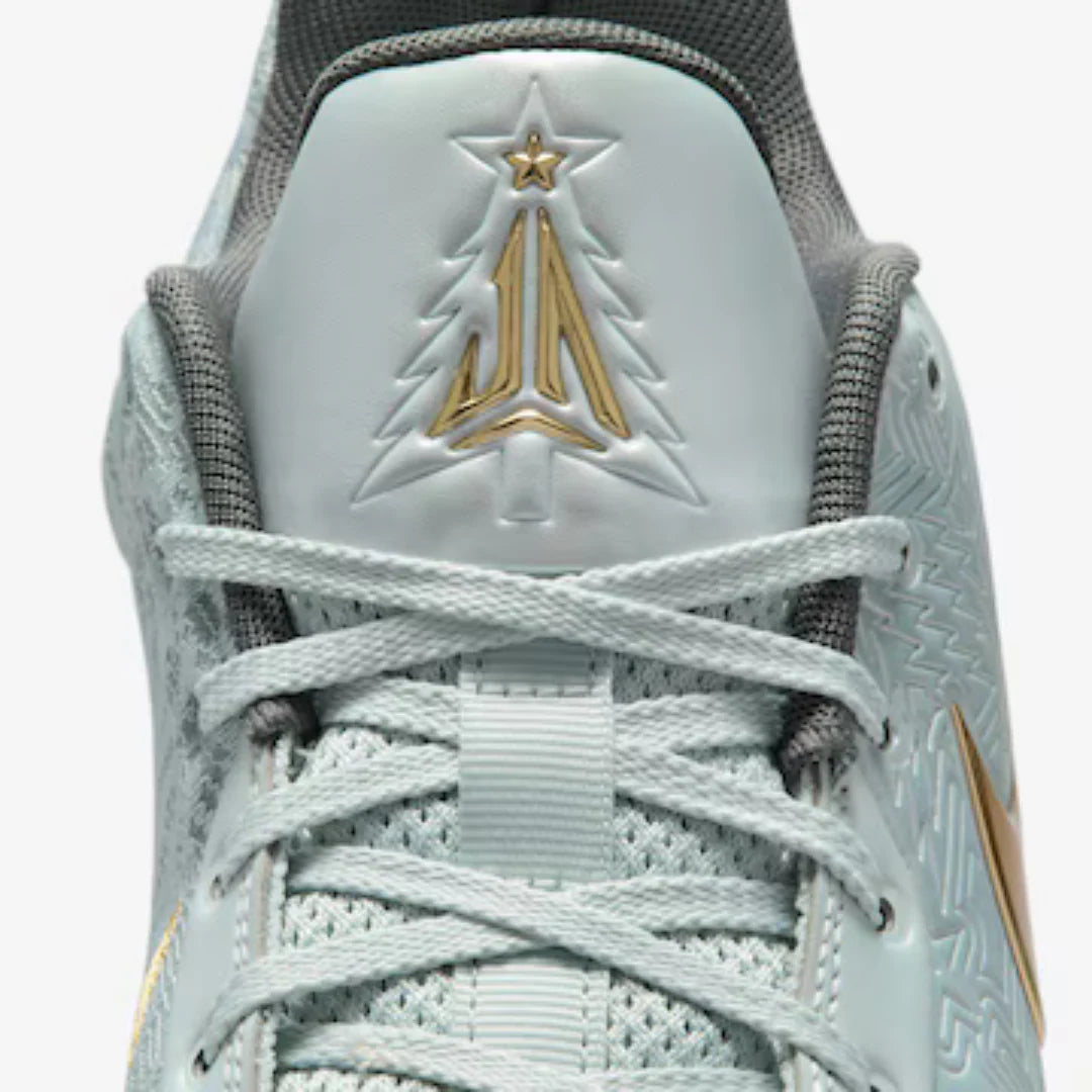 Tênis Nike Ja 2 Tree Top Light Silver and Metallic Gold