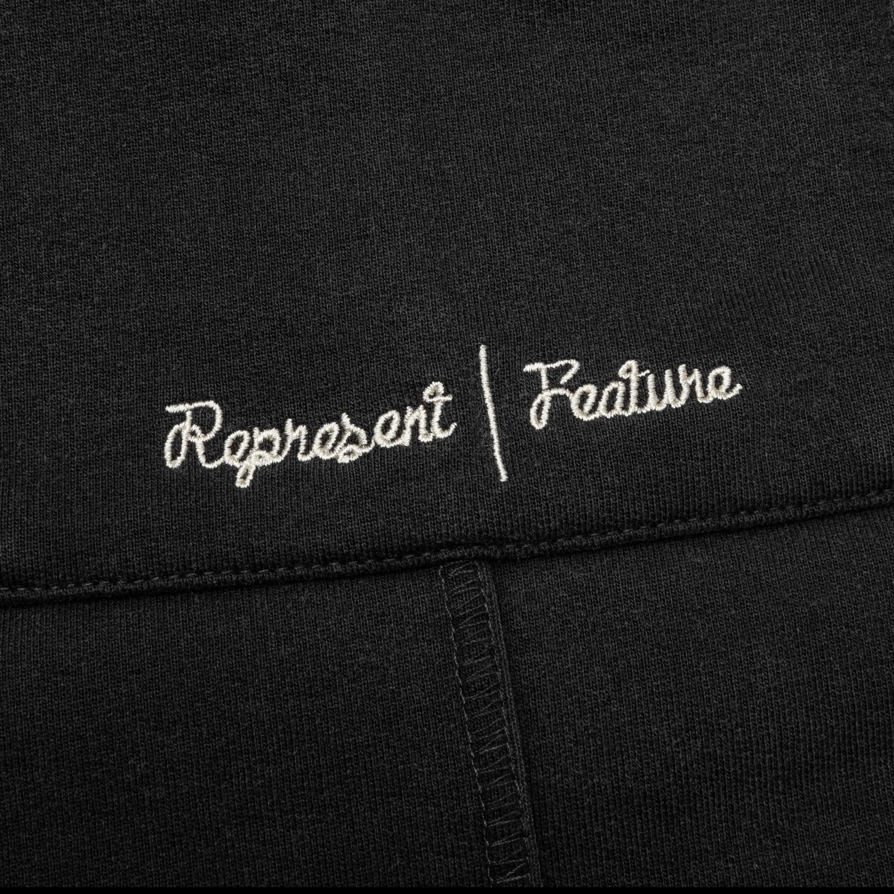 Feature x Represent Step Hem Sweatpants Stained Black