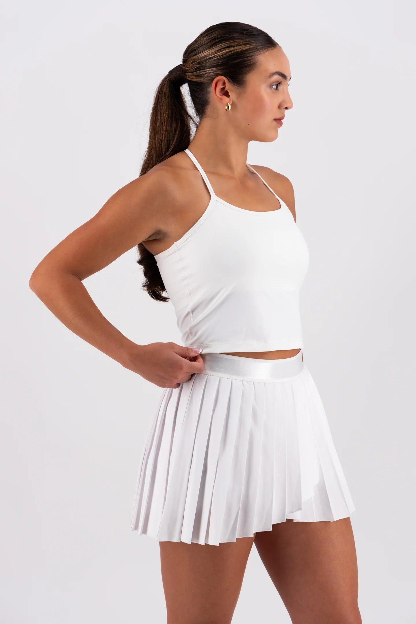 High Rise Pleated Skirt