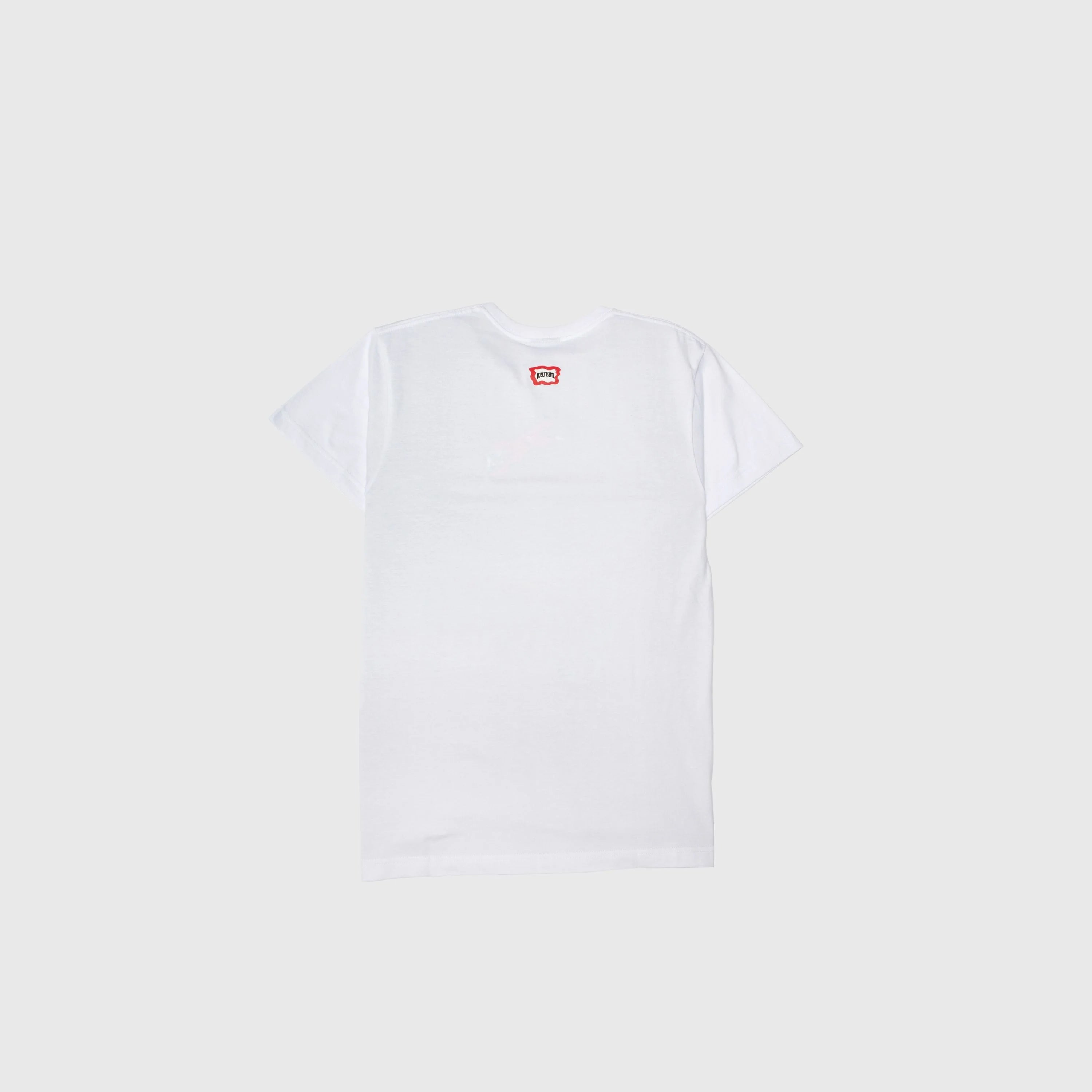 Peralta Mens Short Sleeve T Shirt White Red Blue