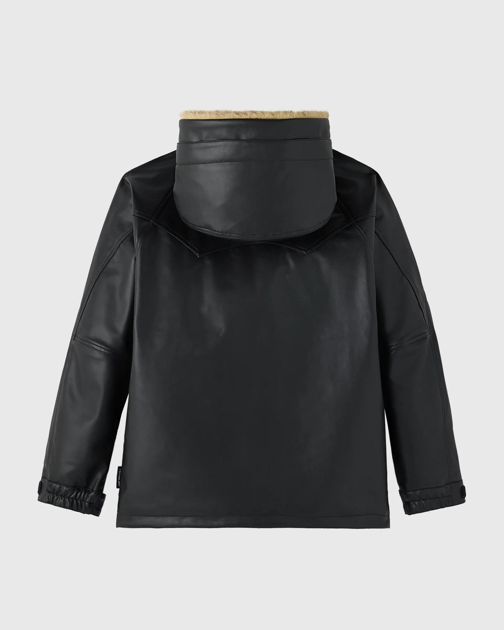 BAPE Faux Leather Snowboard Jacket Black