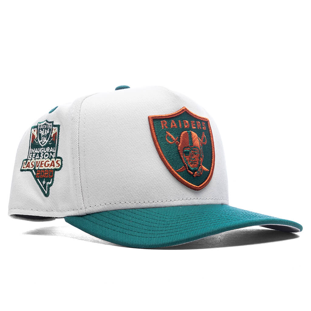 Feature x New Era 9Fifty A Frame Snapback Las Vegas Raiders Stone Emerald Green