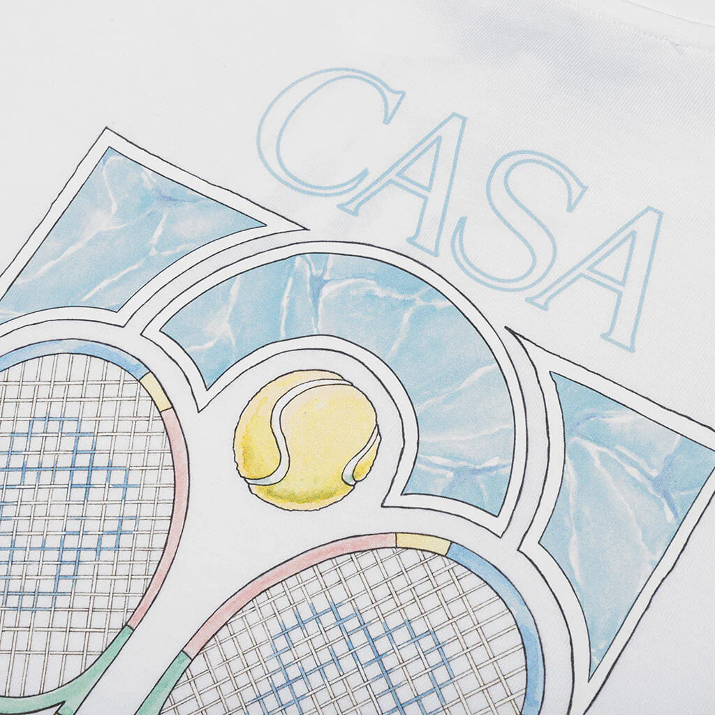 Tennis Pastelle T Shirt White