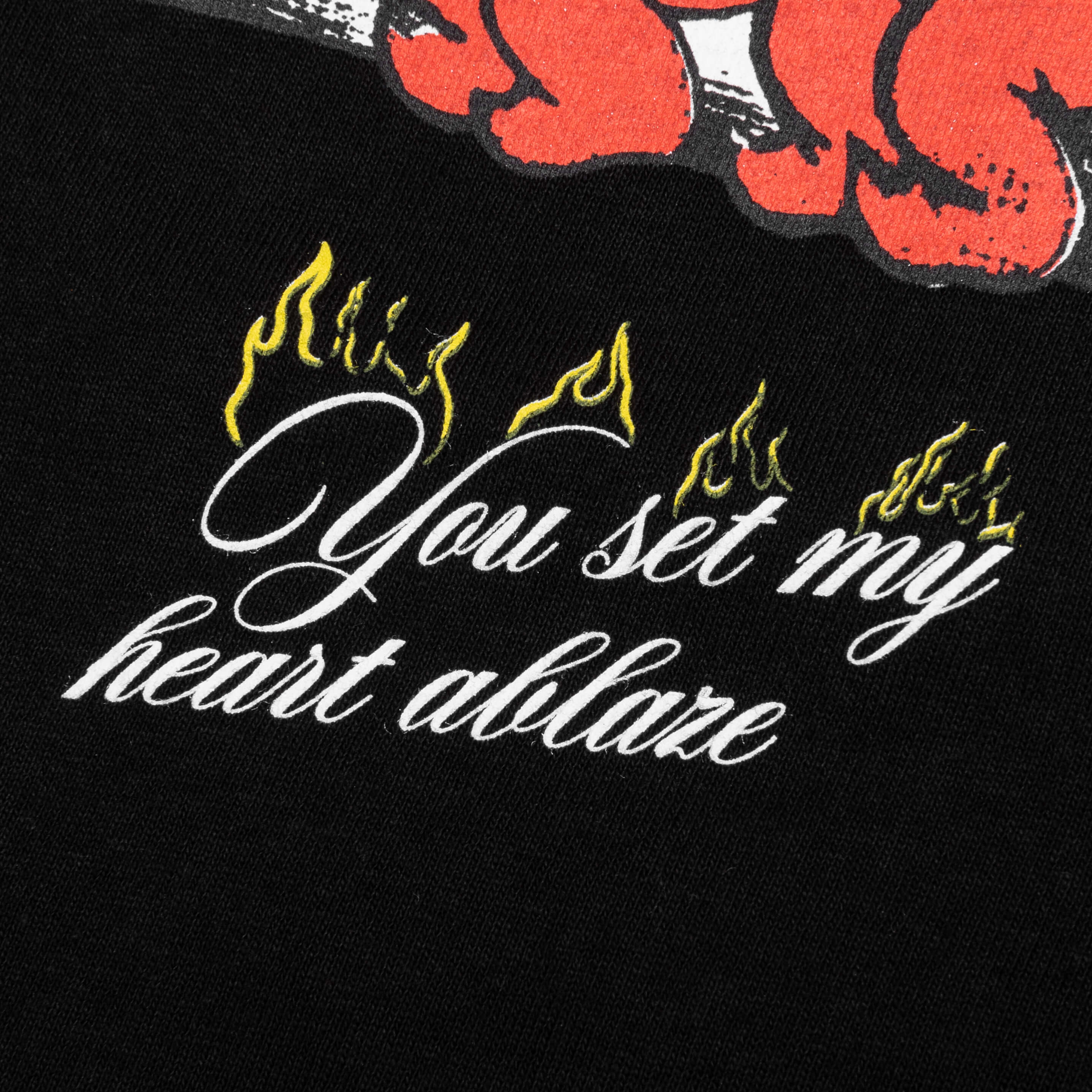 Heart Ablaze Tee Black