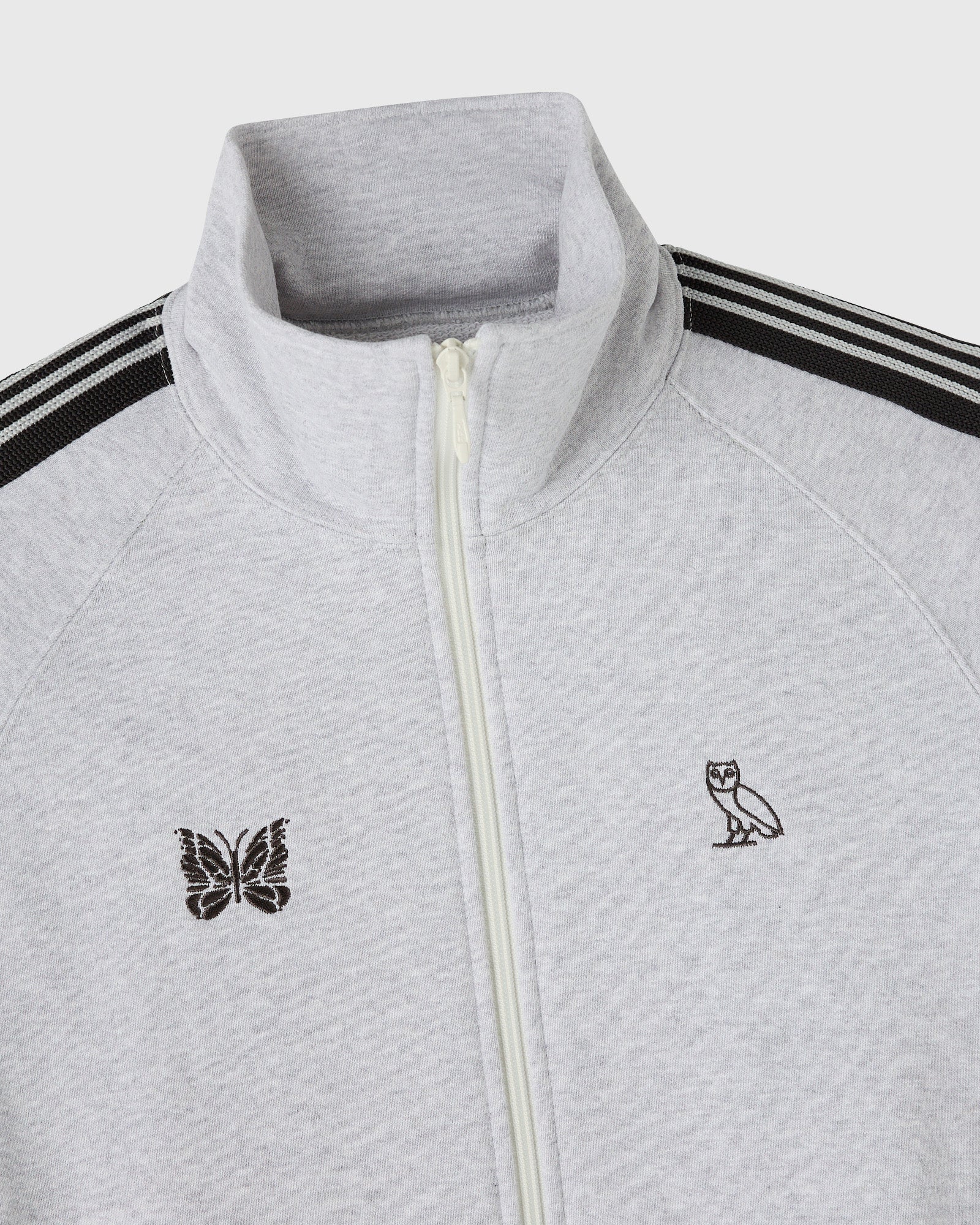 NEEDLES Full Zip Track Jacket Heather Grey