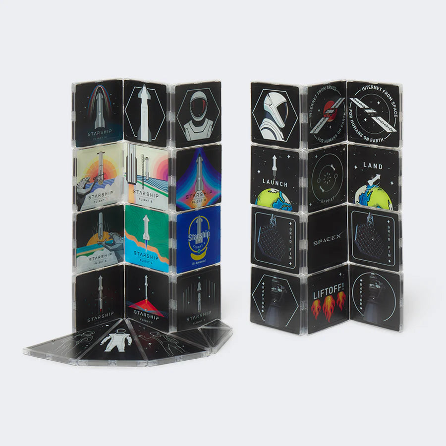 STARSHIP MAGNETIC BUILDING TILES