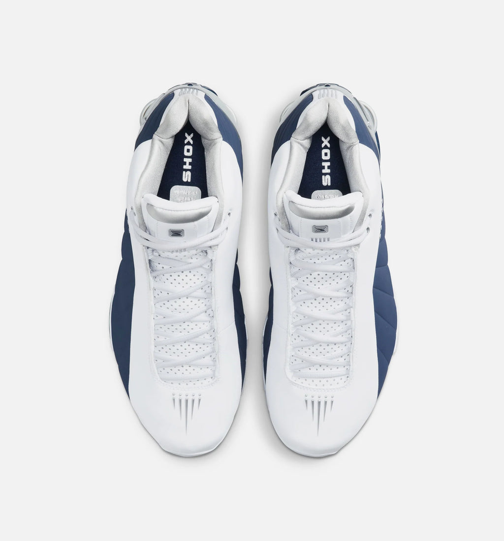 Shox BB4 Olympic Mens Lifestyle Shoe White Midnight Navy Metallic Silver