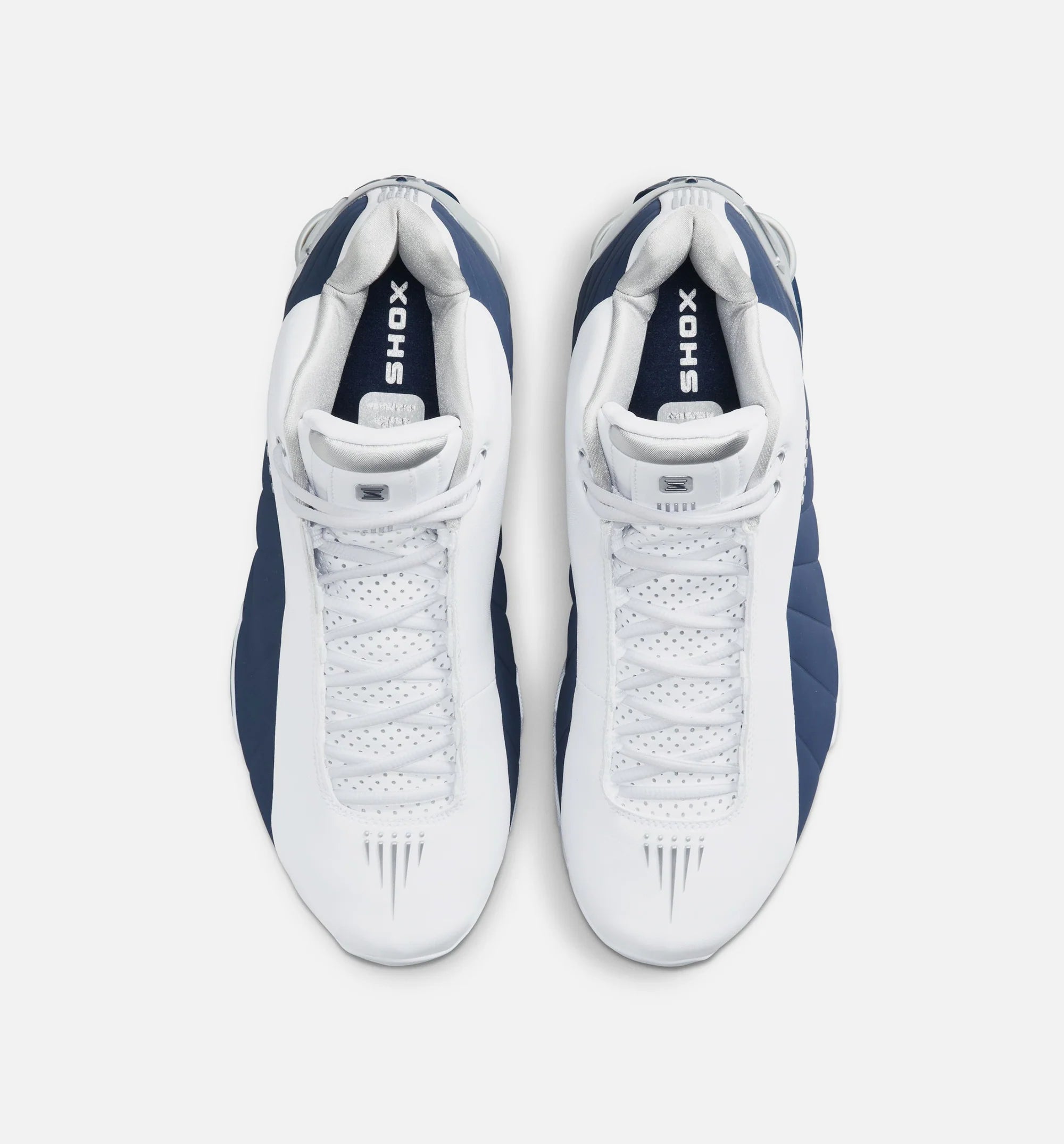 Shox BB4 Olympic Mens Lifestyle Shoe White Midnight Navy Metallic Silver