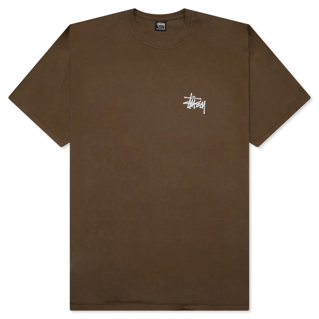 Basic Stussy Pigment Dyed Tee Brown