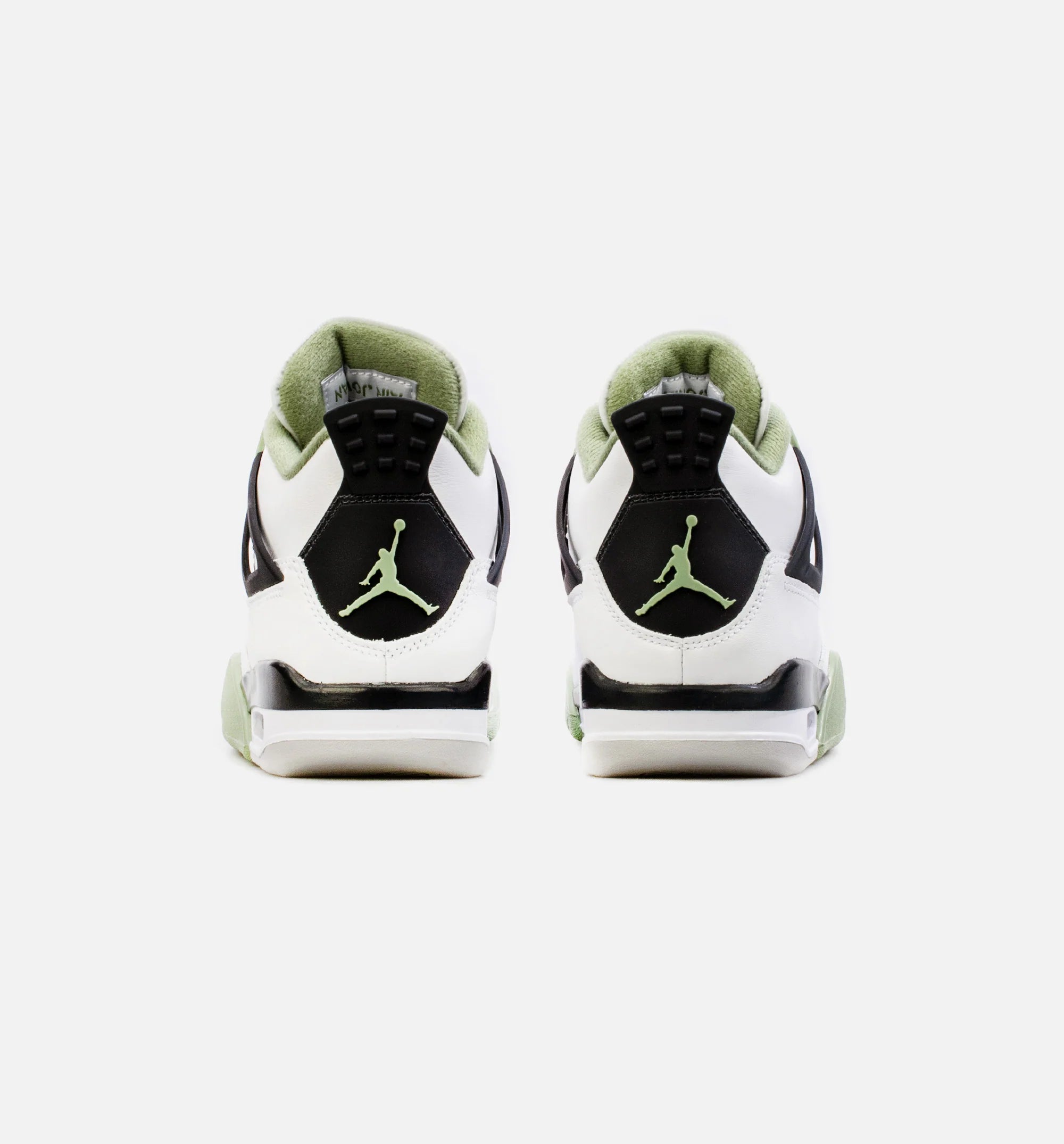 Air Jordan 4 Retro Oil Green Womens Lifestyle Shoe White Green Limit One Per Customer