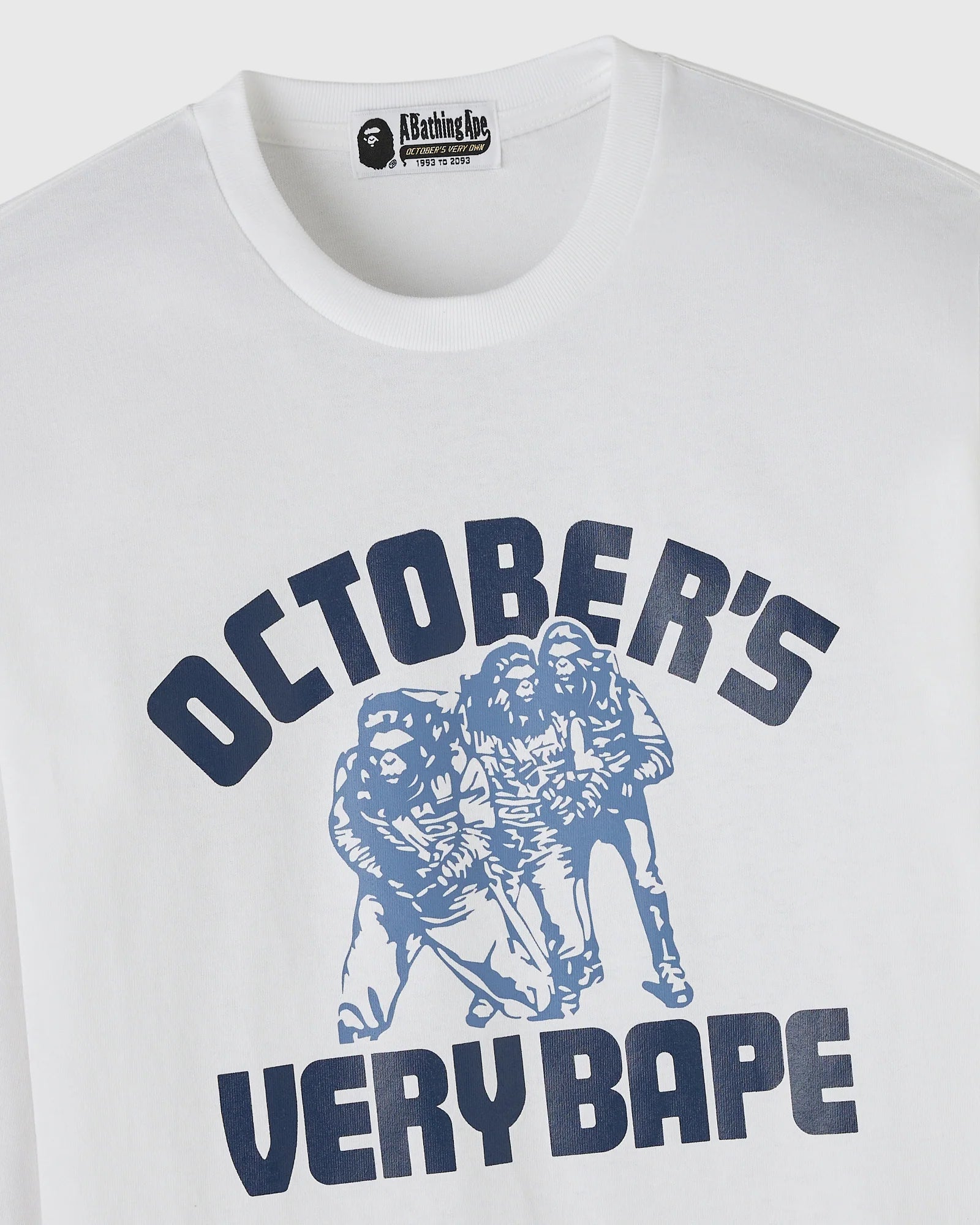 BAPE Generals Long Sleeve Tee White