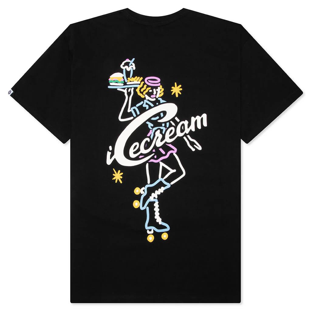 Waitress S S Tee Black