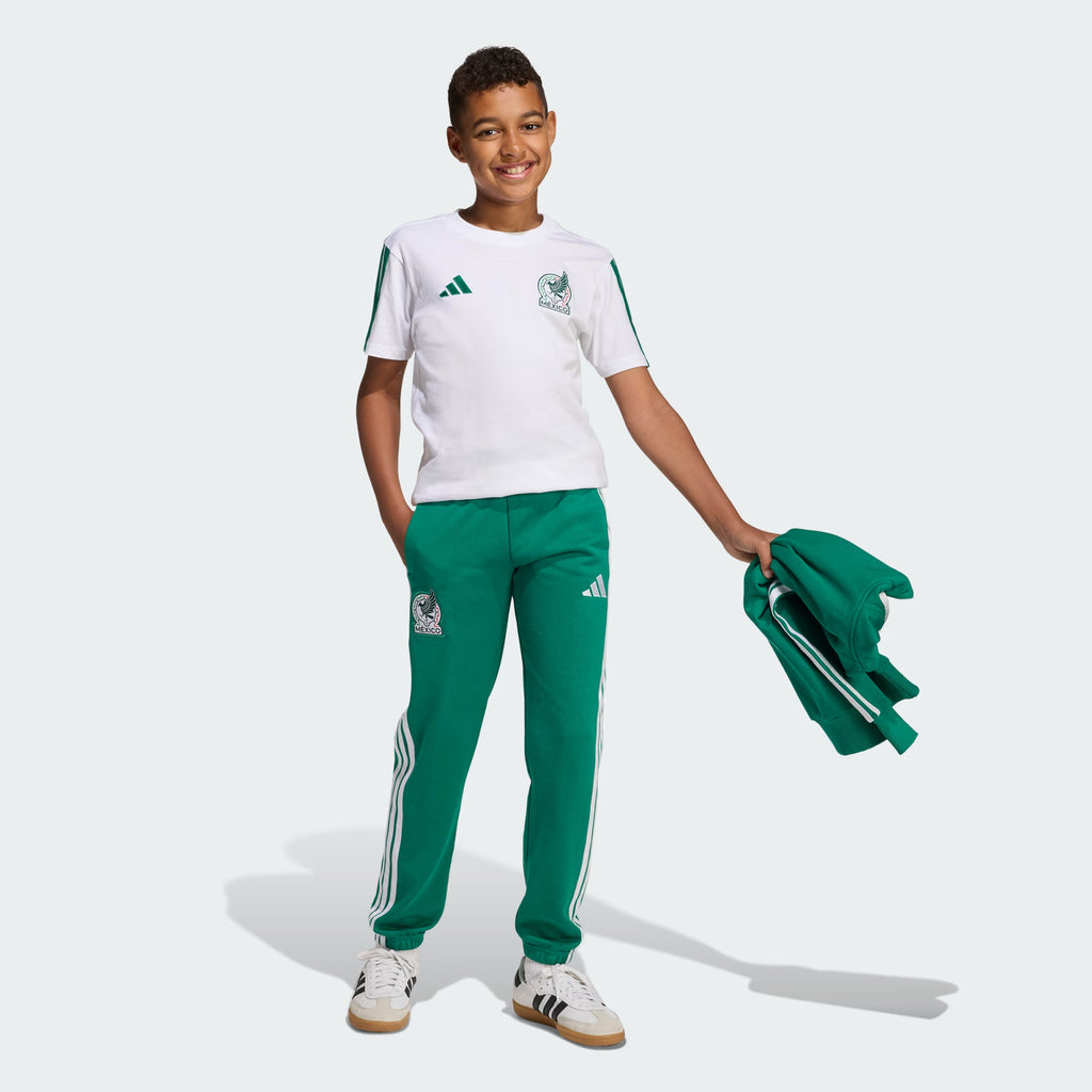 adidas Mexico DNA Youth Soccer Tracksuit Bottoms Green