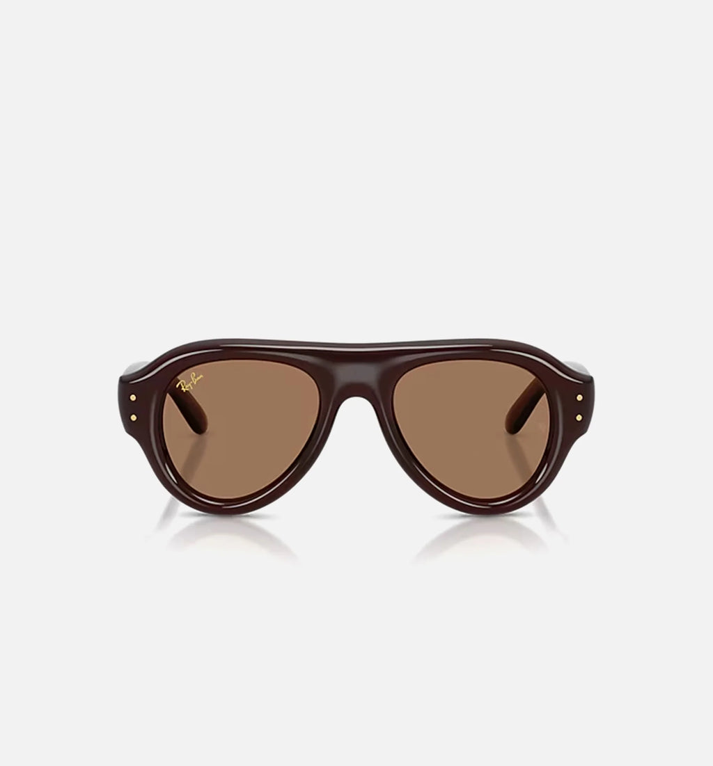 AAP Rocky x Aviator Puffer Mens Sunglasses Dark Brown