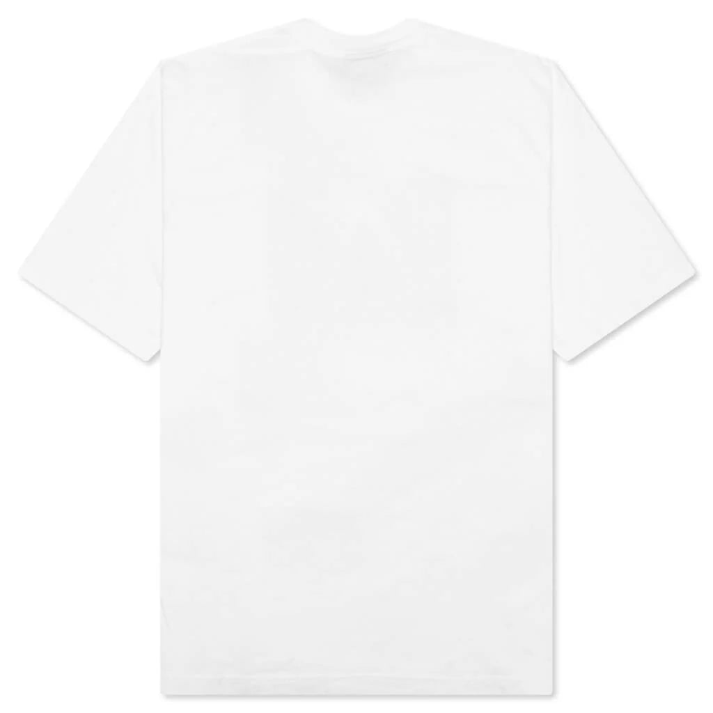 Warning S S Tee White