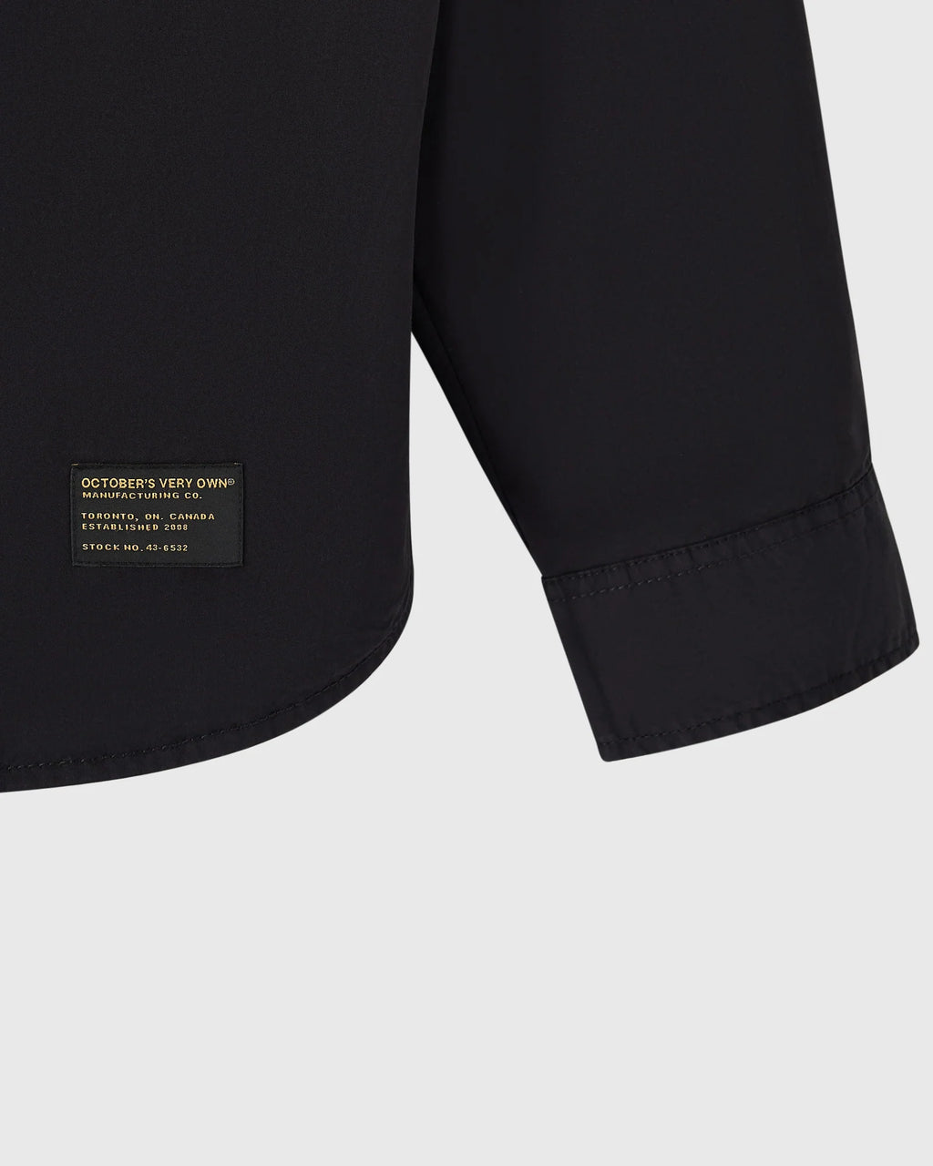 Hooded Button Up Shirt Black