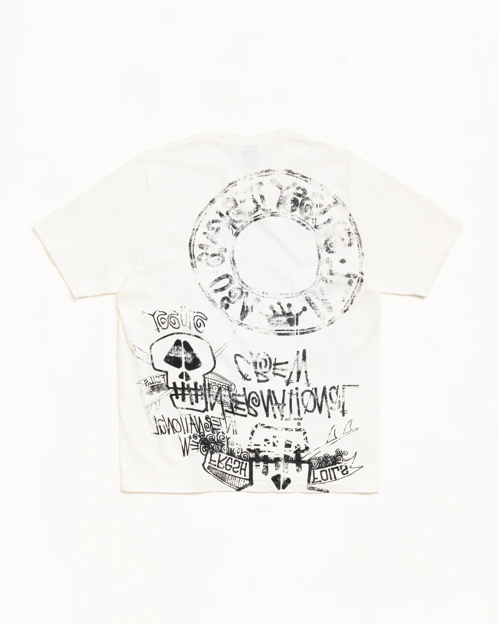 SKULLS TEE PIGMENT DYED