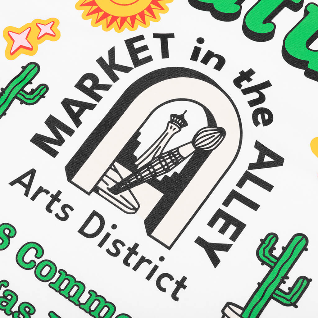 Feature x Market in the Alley Tee White