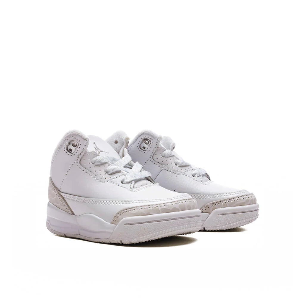 Air Jordan 3 Retro Pure Money TD White Metalic Silver