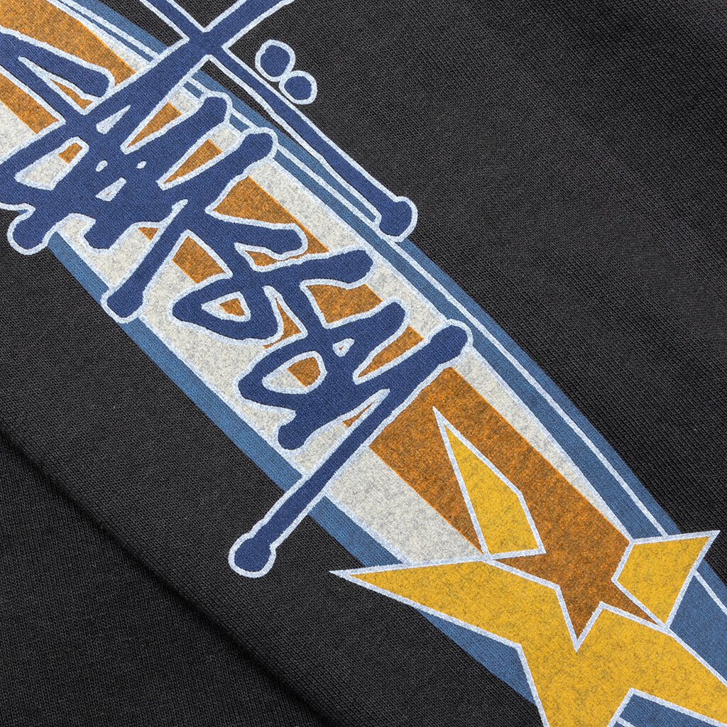 Two Star Pigment Dyed L S Tee Faded Black