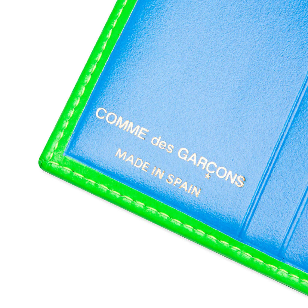 Comme des Garcons Super Fluo Wallet Green Orange