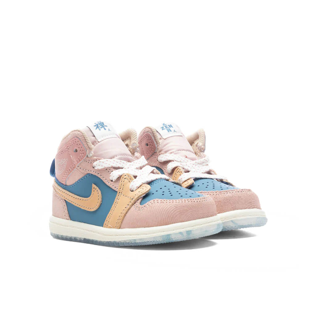 Jordan 1 Mid SS TD Zen Aegean Storm Hemp Pink Oxford